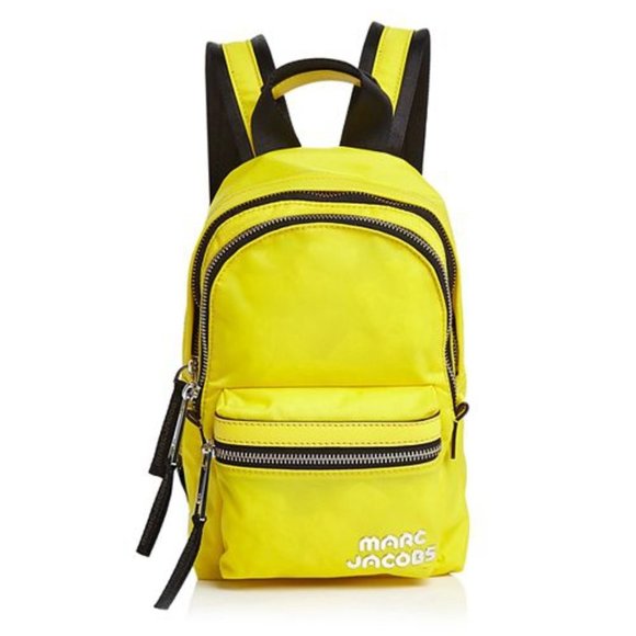 ❤️ NWT Marc Jacobs Trek Nylon Small Backpack Daisy Yellow AUTHENTIC main image 12